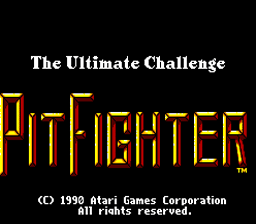 Pit-Fighter Master System Screenshot 1
