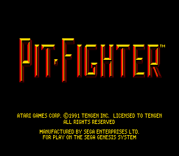Pit-Fighter SNES Screenshot 1