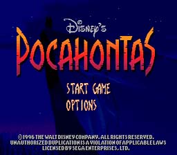 Pocahontas Genesis Screenshot Screenshot 1