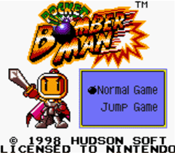 Pocket Bomberman Gameboy/Gameboy Color Screenshot 1
