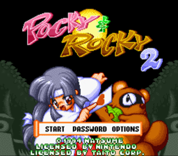 Pocky & Rocky 2 SNES Screenshot Screenshot 1
