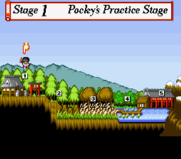 Pocky & Rocky 2 SNES Screenshot 2