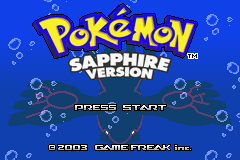 Pokemon: Sapphire screen shot 1 1