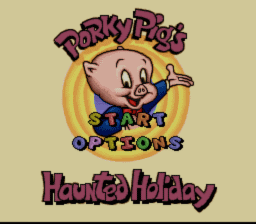 Porky Pig's Haunted Holiday Super Nintendo Screenshot 1