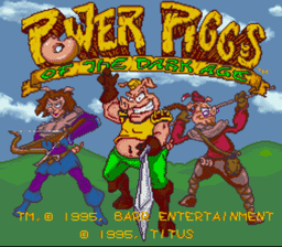 Power Piggs of the Dark Age SNES Screenshot Screenshot 1