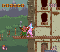 Power Piggs of the Dark Age SNES Screenshot Screenshot 4