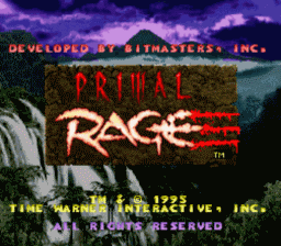 Primal Rage Super Nintendo Screenshot 1