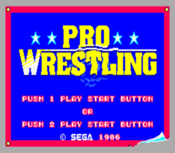 Pro Wrestling Master System Screenshot 1