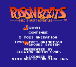 Puss 'n Boots: Pero's Great Adventure NES Screenshot Screenshot 1
