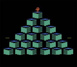 Q* Bert Atari 2600 Screenshot Screenshot 1