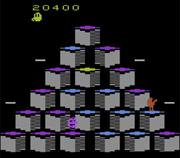 Q* Bert 2600 Screenshot 3