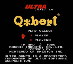 Q* Bert NES Screenshot Screenshot 1