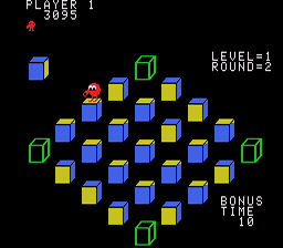 Q* Bert's Qubes Colecovision Screenshot 2