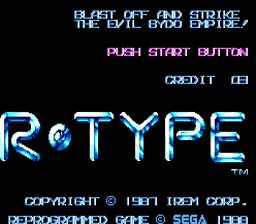 R-Type Sega Master System Screenshot 1