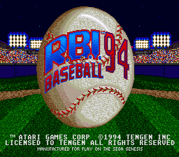 RBI Baseball 94 Genesis Screenshot Screenshot 1