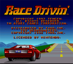 Race Drivin' SNES Screenshot 1