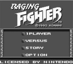 Raging Fighter Gameboy Screenshot Screenshot 1