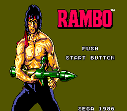 Rambo Sega Master System Screenshot 1