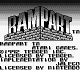 Rampart Gameboy Screenshot 1