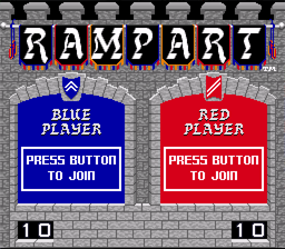 Rampart SNES Screenshot 1
