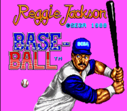 Reggie Jackson Baseball Master System Screenshot 1