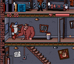 Ren & Stimpy Show: Fire Dogs SNES Screenshot 2