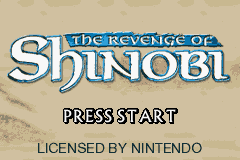 Revenge of Shinobi Gameboy Advance Screenshot 1
