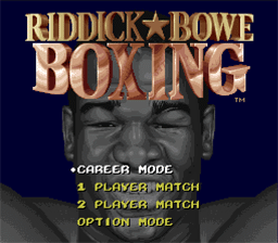 Riddick Bowe Boxing SNES Screenshot 1