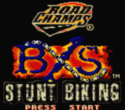 Road Champs BXS Stunt Biking Gameboy/Gameboy Color Screenshot 1
