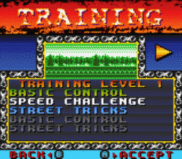 Road Champs BXS Stunt Biking Gameboy/Gameboy Color Screenshot 2