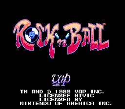 Rock 'n Ball NES Screenshot Screenshot 1