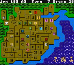 Romance of the Three Kingdoms NES Screenshot Screenshot 2