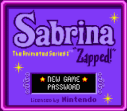 Sabrina The Animated Series: Zapped! Gameboy/Gameboy Color Screenshot 1
