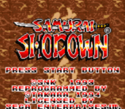 Samurai Showdown screen shot 1 1