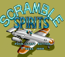 Scramble Spirits Master System Screenshot 1