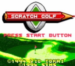 Scratch Golf Gamegear Screenshot Screenshot 1