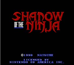 Shadow of the Ninja NES Screenshot 1