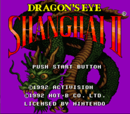 Shanghai 2: Dragon's Eye Super Nintendo Screenshot 1