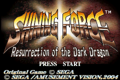 Shining Force: Resurrection of the Dark Dragon Gameboy Advance Screenshot 1