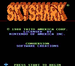Sky Shark NES Screenshot 1