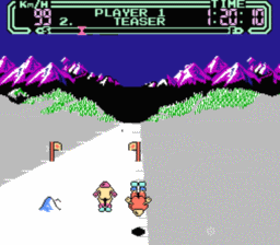 Slalom NES Screenshot 2