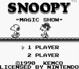 Snoopy's Magic Show Gameboy Screenshot 1