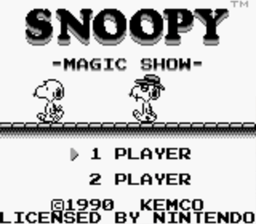 Snoopy's Magic Show GB Screenshot 1