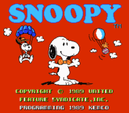 Snoopy's Silly Sports Spectacular! NES Screenshot Screenshot 1