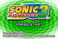 Sonic Advance 3 screen shot 1 1