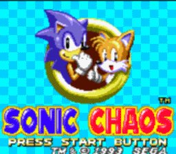 Sonic Chaos Sega GameGear Screenshot 1