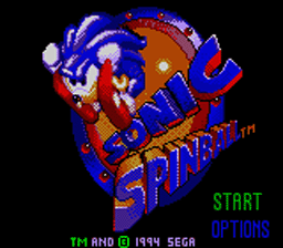 Sonic Spinball Sega GameGear Screenshot 1