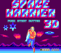 Space Harrier 3-D Sega Master System Screenshot 1