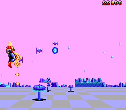 Space Harrier 3-D Master System Screenshot 2