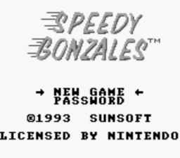 Speedy Gonzales Gameboy Screenshot Screenshot 1